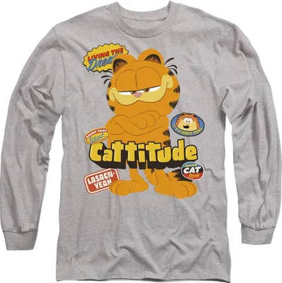 Imagen del producto de Camiseta "Cattitude" de la película de Garfield, uni, para hombre/mujer, modelo TV10498 (talla XL) (Sport Heide)