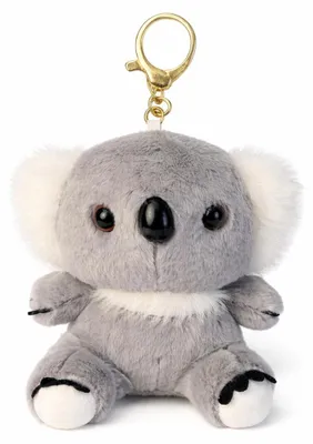 Produktbild von Koala Schlüsselanhänger Plüsch 12 cm weich Kuscheltier Anhänger in grau
