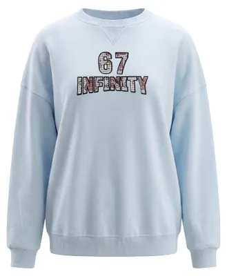 Produktbild von Damen Sweatshirt reguläre Passform Rundhals Gr. S blau