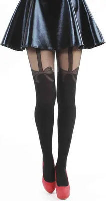 Produktbild von Pamela Mann - Net Bow Suspender - Netzstrumpfhose - Einheitsgröße