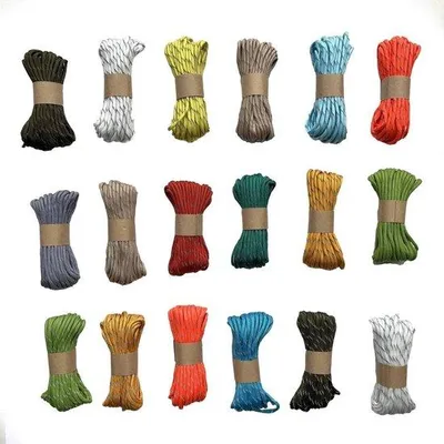 Image de Cordon réfléchissant Paracord 550 - 4 mm, 15 mètres - Cordon de survie en nylon à 7 brins - Différentes couleurs