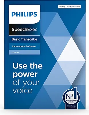 Produktbild von Philips SpeechExec Transcribe 12 Lizenz | LFH4622/00 2-Jahres-Abo, 1 Stück