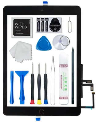 Immagine prodotto di Vetro touch screen di ricambio per iPad 6, completo di pulsante Home
