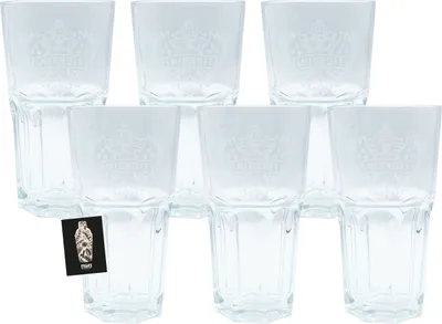 Produktbild von Smirnoff Vodka Glas 6er-Set Gläser Cocktailglas Longdrink Bar Fassungsvermögen: ca. 250ml
