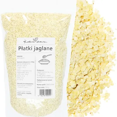 Produktbild von Hirseflocken 1 kg - Für Porridge, Müsli und Backen