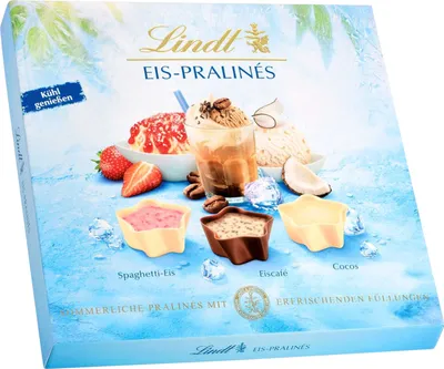 Produktbild von Lindt Eis-Pralinés 148g Sommer Edition Pralinen Schokolade Präsent