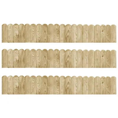 Produktbild von Beeteinfassungen 3 Stk. 120 cm Kiefernholz Imprägniert
