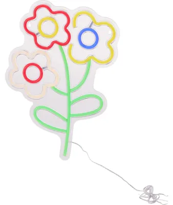 Produktbild von Beleuchtete Wanddekoration 26 x 39 cm Blume