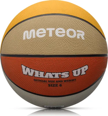 Produktbild von Meteor Basketball What's up Größe 6  Jugend ab 10 Jahren alt, Junioren, Damen  orange/beige