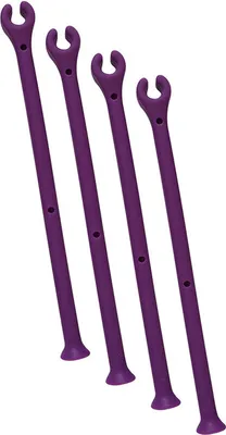 Produktbild von Weinglashalter, Einstellen Silikon Weinglas Geschirrspüler Becherhalter Weingläser Halter Wein Champagner Cup Hangers Rack Halter mit Schrauben Safer Stemware Saver,Violett/ 4 Stk