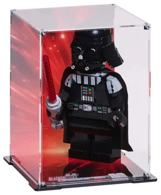 Produktbild von Blacked Brick Vitrine mit bedruckter Rückwand für LEGO® 75461 Star Wars – Vader Minifigur