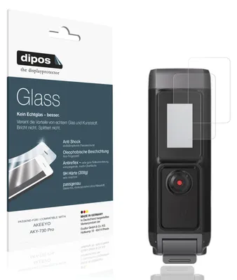 Produktbild von 2x Schutzfolie für AKEEYO AKY-730 Pro matt - Anti-Shock 9H Folie dipos Glass Kunststoffglas