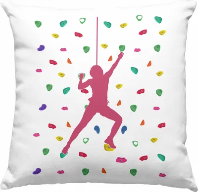Produktbild von Trendation - Klettern Deko-Kissen mit Füllung 40x40 Geschenk Hobby Kletterer Geschenkidee Lustige Deko-Kissen mit Füllung 40x40 (Grün)
