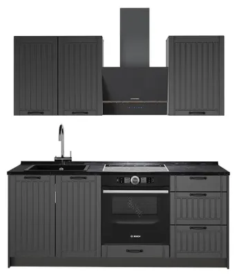 Obrázek produktu pro Jednotková kuchyně Vicco Fame-Line Tmavě šedá/Antracit 190 cm bez pracovní desky, Model 64850