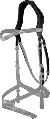 Produktbild von Dyon D Collection 1 Strap With Throat Latch Pferdekopfstück Schwarz Over Schwarz Over