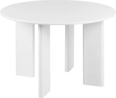 Obrázek produktu pro BELIANI Jídelní stůl bílý MDF ø 120 cm 4místný kulatý moderní styl kuchyně jídelna