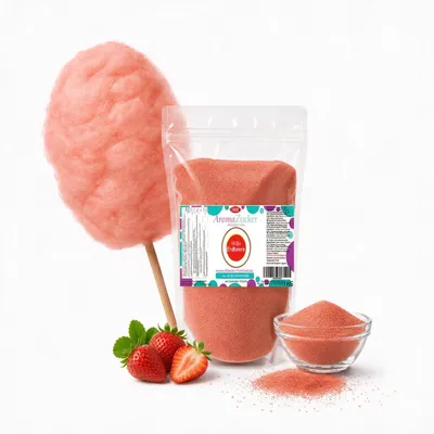 Zdjęcie produktu dla Aromat: cukier waty, truskawka. Smak. Opakowanie: worek, 1 kg