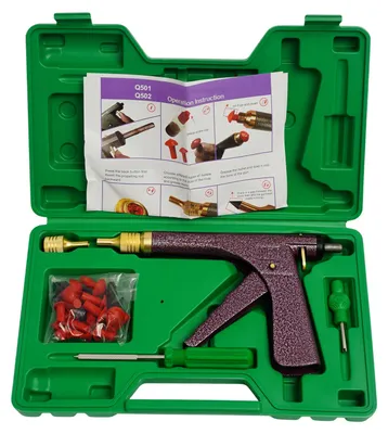 Produktbild von Tragbares Reifenreparaturset, Eisenmaterial, kompaktes Design, kompatibel mit schlauchlosen Reifen, schnelle Reparaturleistung, langlebige Konstruktion