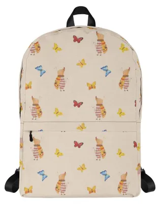 Produktbild von Mr. & Mrs. Panda Schulrucksack Nachtfalter Fähnchen - Gelb - Geschenk, Business-Rucksack, Lustige Sprüche, Rucksack, Käfer, Spruch Witzig, Damenrucksack, Niedlich, Süß
