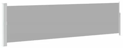 Image de Store latéral pour terrasse - Protection contre les regards indiscrets et le vent, extensible, 140 x 500 cm - Jardin, balcon, cour - Protection solaire - Gris