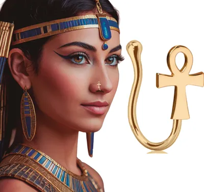 Imagen del producto de FIESTAS GUIRCA, Piercing "Ojo de Horus" – Accesorios para disfraces de Egipto, faraones y dioses – Ideal para Halloween, carnaval y fiestas temáticas
