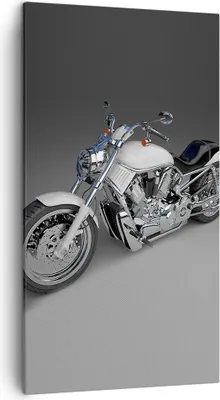 Produktbild von Bild auf Leinwand - Leinwandbild - Motorrad Geschwindigkeit Motor - 45x80cm - Wand Bild - Wanddeko - Leinwanddruck - Bilder - Kunstdruck - Wanddekoration - Leinwand bilder - Wandkunst - PA45x80-0516