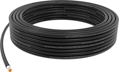 Produktbild von 25 Meter Solarkabel 6mm² schwarz Solarleitung PV Kabel Verbindungskabel Solarmodul