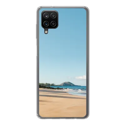 Produktbild von MuchoWow® Handyhülle Schutzhülle Hülle für Samsung Galaxy A12 Strand - Sommer - Palmen Silikon Softcase Handy Hülle - Bild