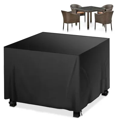 Image de Housse de protection pour mobilier de jardin, imperméable et résistante aux UV, dimensions : 200 x 200 x 85 cm