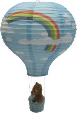Produktbild von Heißluftballon Reispapier Lampion Lampenschirm 03
