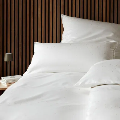 Produktbild von elegante Mako-Satin-Kissenbezug einzeln Milkyway Farbe Weiss Größe 40x80