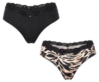 Immagine prodotto di Janira, confezione da 2 tanga shorty da donna in cotone Coquettes 1031025
