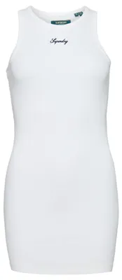 Imagen del producto de SUPER CODE SL Vestido tipo camiseta, color blanco brillante, talla 40