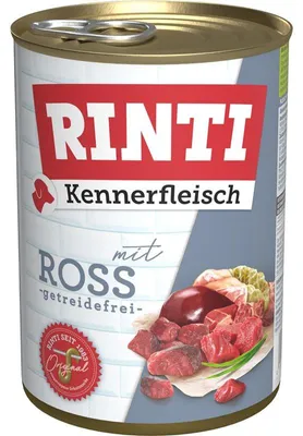 Produktbild von RINTI Kennerfleisch Horse - Nassfutter für Hunde - 400g