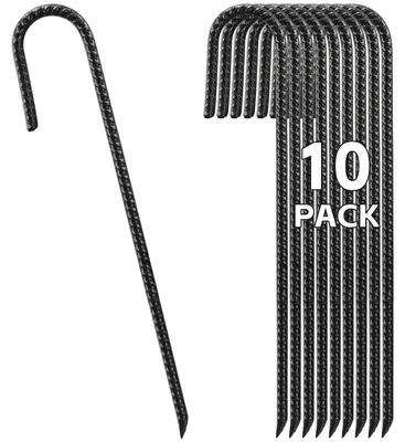 Image de Omgoods - Ancrages au sol robustes de 40 cm pour tentes et trampolines