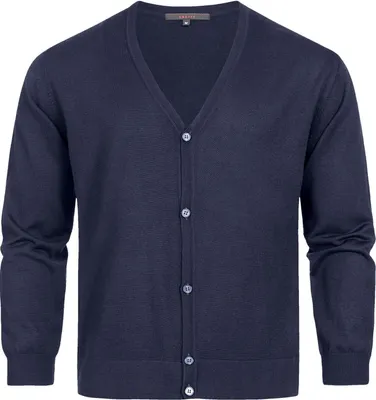 Produktbild von GREIFF Greiff Herren-Strickjacke RF 6043-5050-21 Gr. M dunkelblau