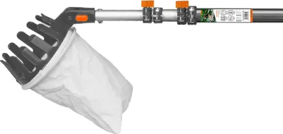 Produktbild von Bradas Obstpflücker mit Teleskopstiel silber / orange ausziehbar