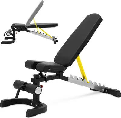 Zdjęcie produktu dla Ławka Ławeczka Treningowa Skośna Regulowana Do Ćwiczeń Do 150 Kg