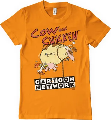 Produktbild von Cow and Chicken Balloon T-Shirt - X-Large - Orange