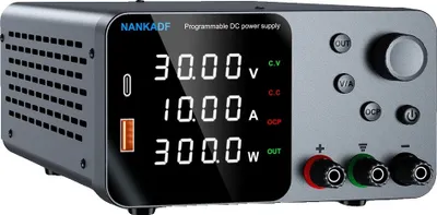 Obrázek produktu pro Nastavitelný stejnosměrný napájecí zdroj, výstup 30 V, proud 10 A , TPS3010 Black