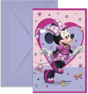 Immagine prodotto di Biglietti d'invito Minnie | 6 pezzi