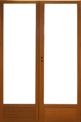 Image de Porte Fenetre Bois 2 Vantaux H205 x L120 Cotes Tableau