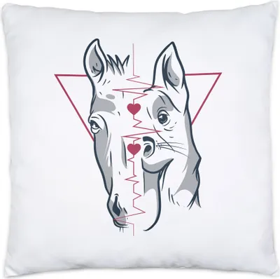 Produktbild von Hund Pferd Kissen Tierliebhaber Pferdeliebhaber Pferdeflüsterer Hundeliebhaber Reiten Hobbie Liebe Tiere