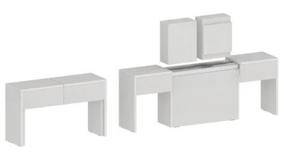 Produktbild von Essbank >Pachino< in Weißlärche - 66/290x45x25cm (BxHxT)