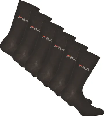 Produktbild von FILA Unisex Socken, 6er Pack - Strümpfe, Street, Lifesyle, Sport (2x 3 Paar) Schwarz 39-42