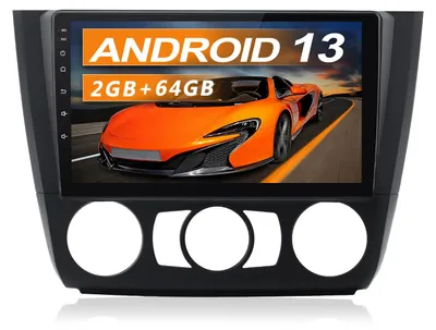 Obrázok produktu pre Android autorádio pre modely BMW 1-série (E81/E82/E87/E88) od roku 2004 do 2011 (manuálne ovládanie), s 9-palcovým dotykovým displejom, 2 GB RAM a 64 GB úložiska