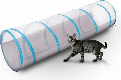 Produktbild von Petsona Falttunnel Katzentunnel Für Haustiere Für Katzen Hunde Pop-Up Katzenspielzeug Leicht Tragbar Für Innen Und Außenbereich Einfach Zu Reinigen