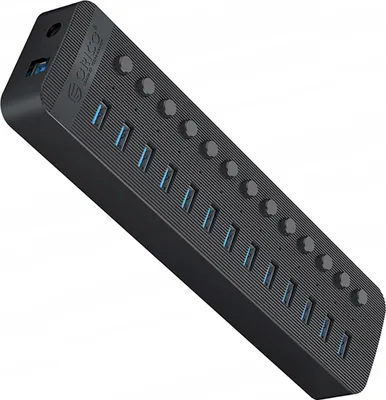 Zdjęcie produktu dla Orico Ct2U3-13Ab 13X koncentrator USB-A 3.0 z przełącznikami - czarny