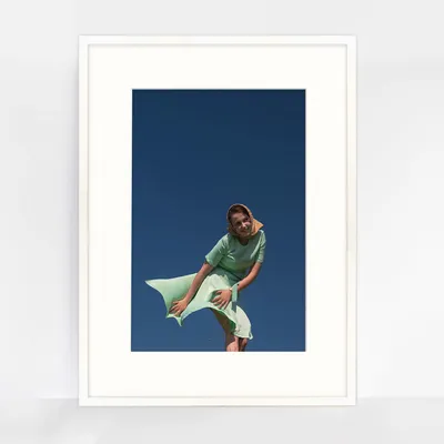 Produktbild von FRAMAI Weiße Fotorahmen 60x80 cm mit Passepartout 40x60 cm