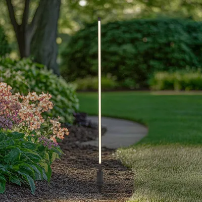 Produktbild von Lindby LED-Wegeleuchte Neano, 120 cm, schwarz, Metall, IP65